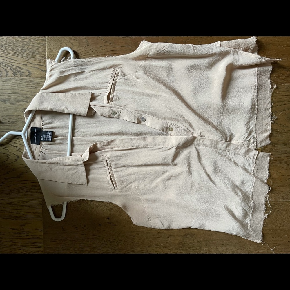 Central Park West sleeveless blouse